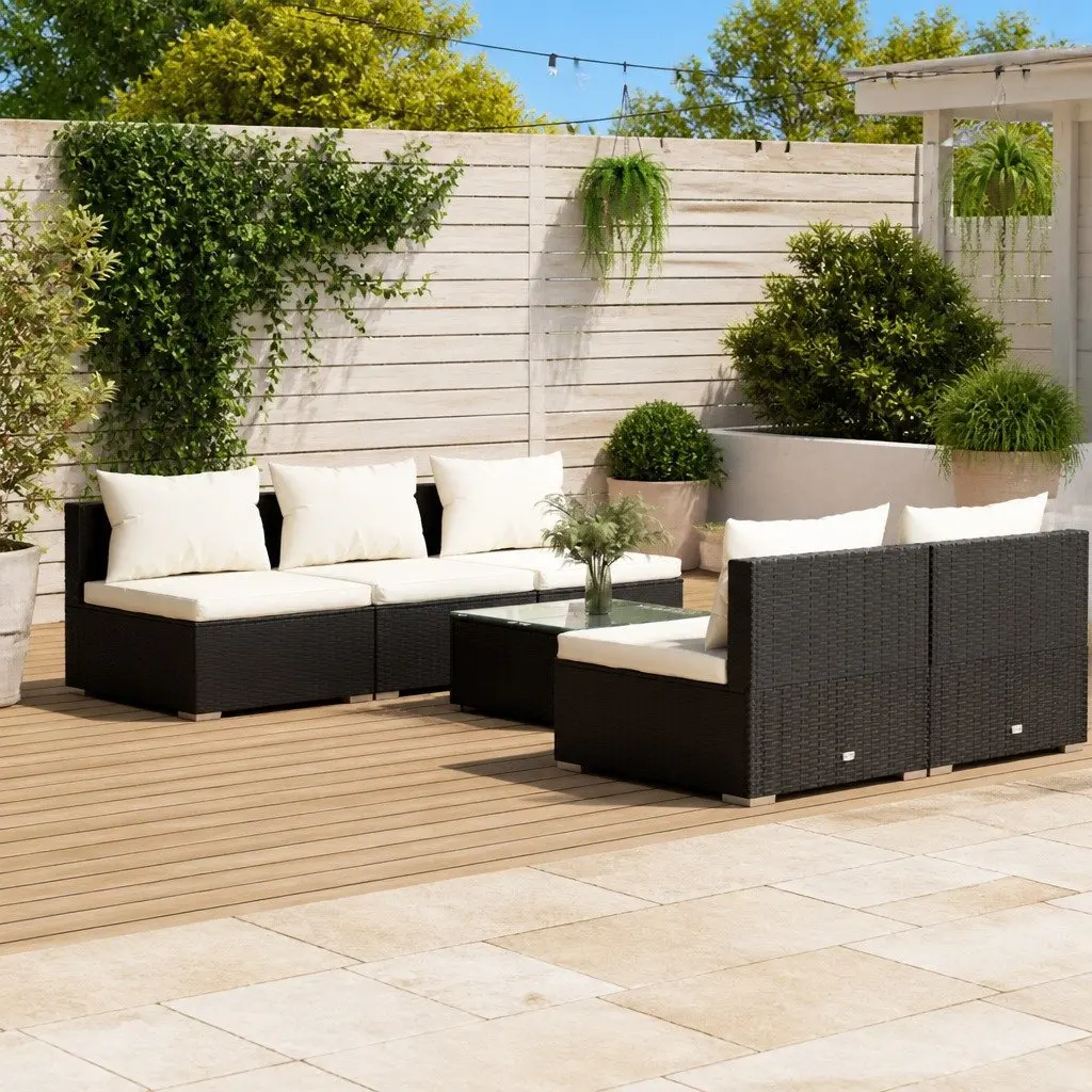 6 Piece Lounge Set for Various Outdoor Spaces