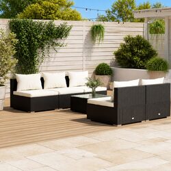 Practical 6 Piece Lounge Set for Various Outdoor Spaces