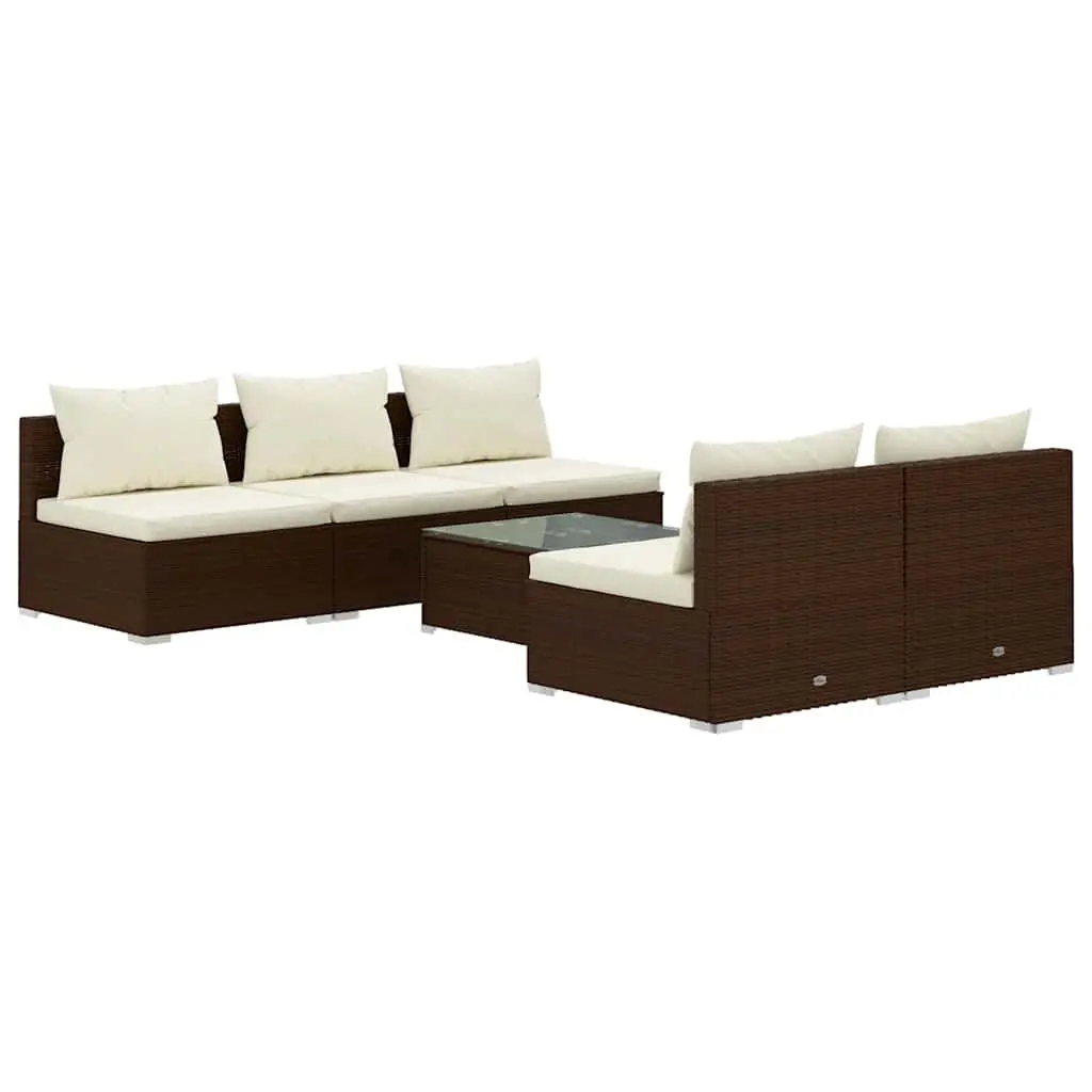 6 Piece Garden Lounge Set for Outdoor Use