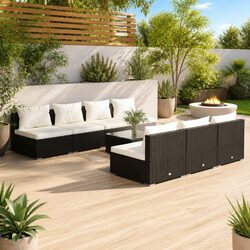 Versatile 8-Piece Lounge Set for Outdoor Relaxation