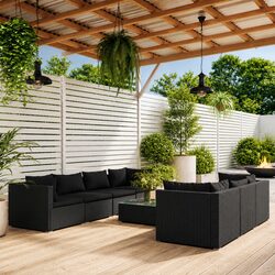 Practical 8 Piece Lounge Set for Outdoor Gatherings