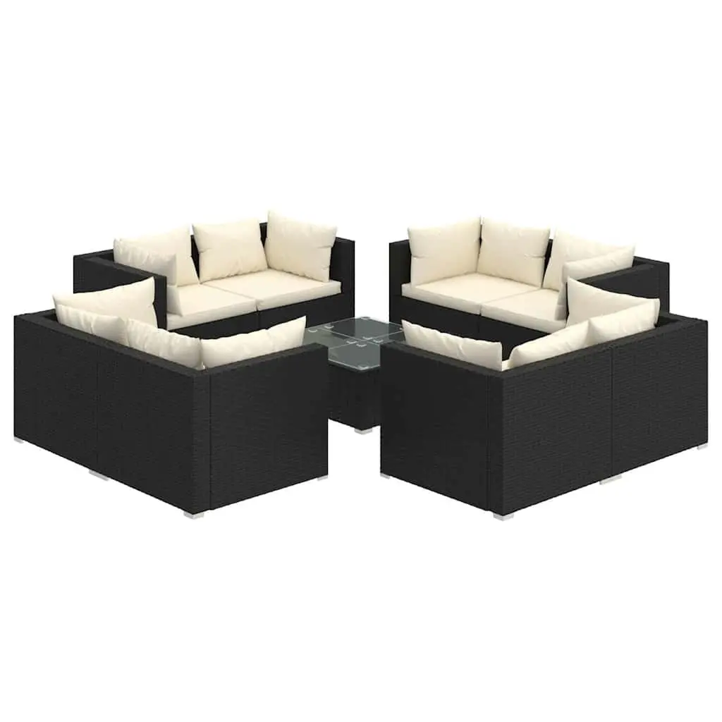 9 Piece Garden Lounge Set with Flexible Arrangements
