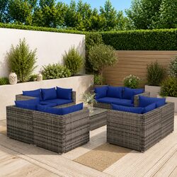 9-Piece Outdoor Lounge Set for Patios and Gardens