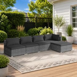 Practical 5 Piece Garden Lounge Set for Outdoor Spaces