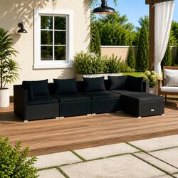 Versatile 5 Piece Lounge Set for Your Patio