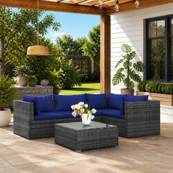 Practical 5 Piece Garden Lounge Set for Relaxation