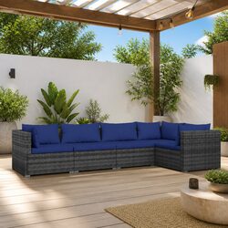 Versatile 5-Piece Outdoor Lounge Set: Perfect for Relaxation Spaces