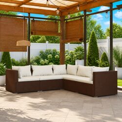 Versatile 5 Piece Garden Lounge Set for Any Outdoor Space