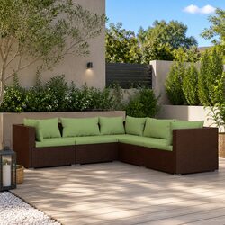 Versatile 5 Piece Lounge Set for Patios and Gardens