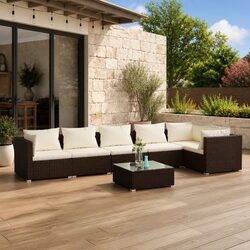 Practical 7-Piece Garden Lounge Set for Any Space