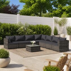 Practical 8 Piece Lounge Set for Outdoor Gatherings