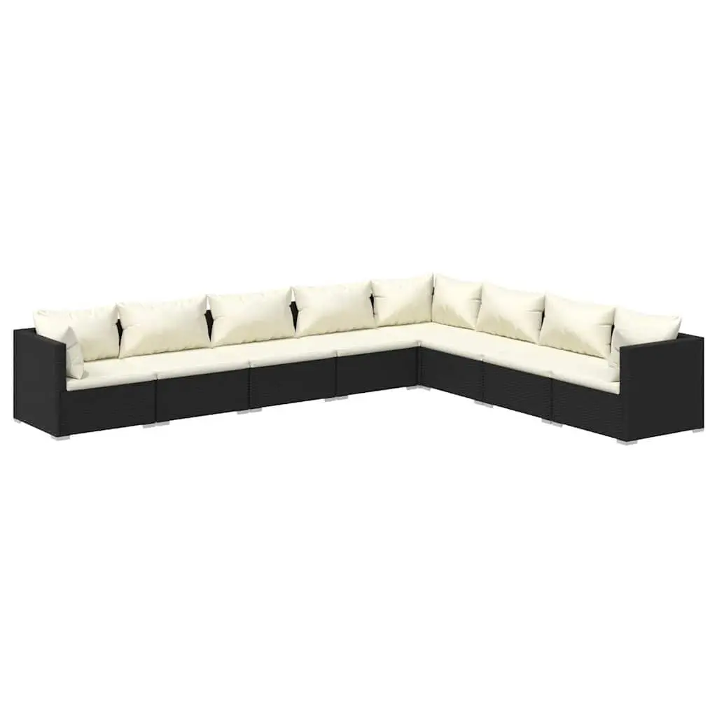 8-Piece Modular Lounge Set for Outdoor Spaces