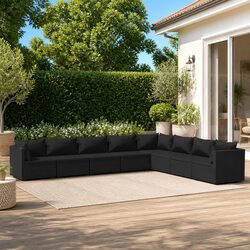 Practical 8-Piece Garden Lounge Set for Entertaining