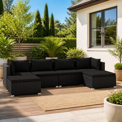 Practical 6 Piece Lounge Set for Any Outdoor Occasion