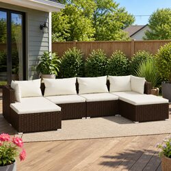 Practical 6 Piece Lounge Set for Your Outdoor Living Area