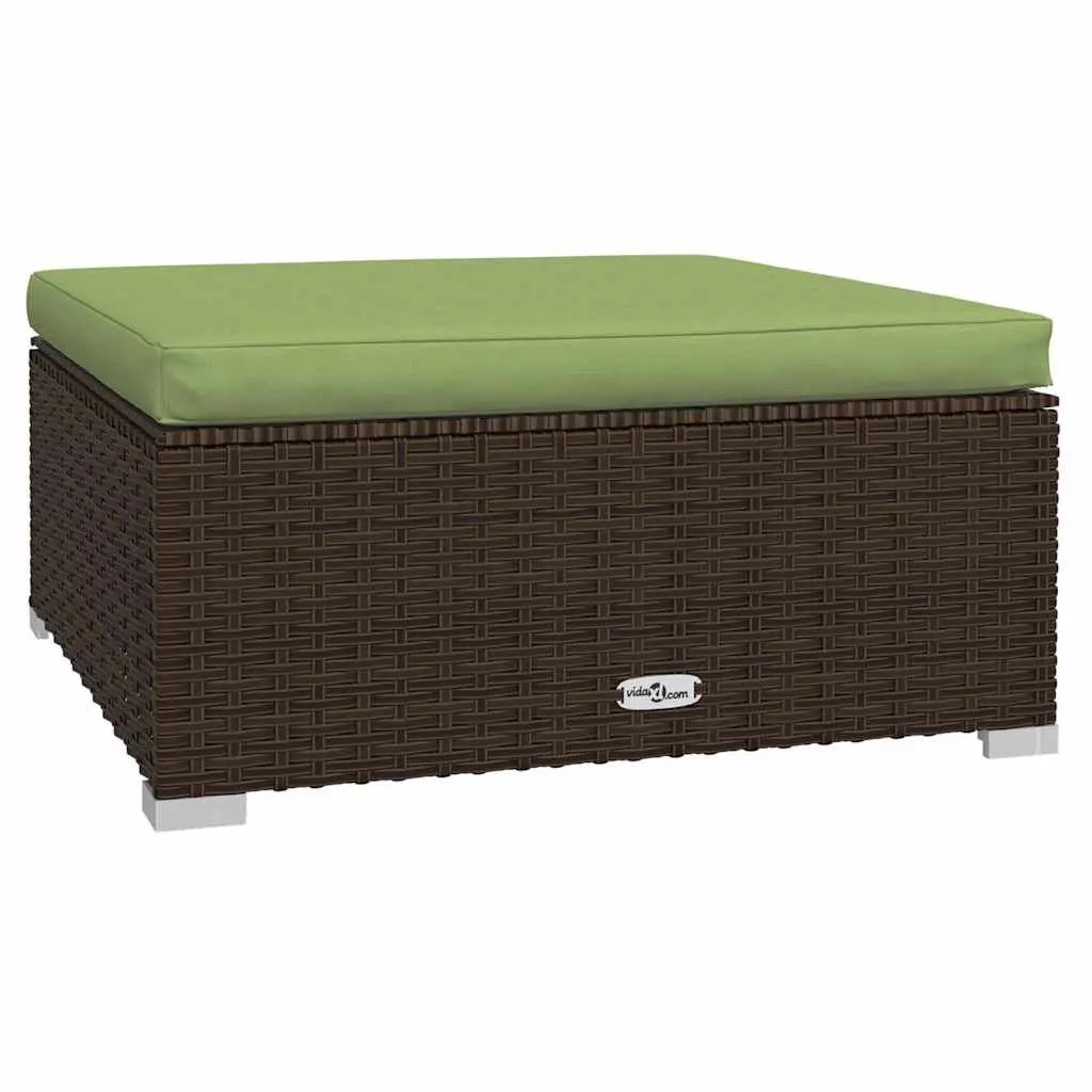 Garden Lounge Set 6 Piece Outdoor Patio Furniture Poly Rattan with Cushions