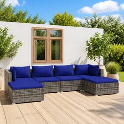 Versatile 6-Piece Lounge Set for Comfortable Outdoor Use