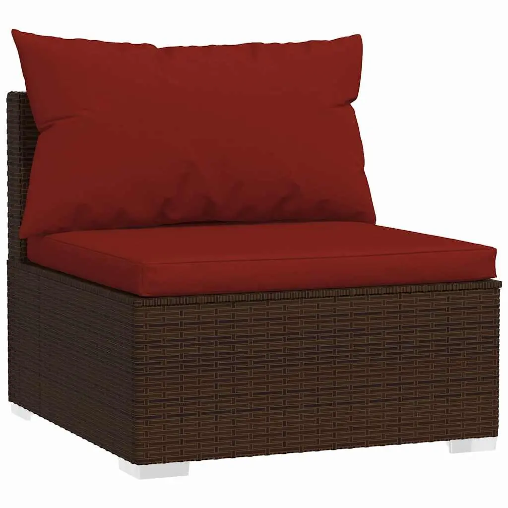 7 Piece Outdoor Garden Lounge Set with Cushions