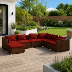Practical 7 Piece Garden Lounge Set for Relaxation