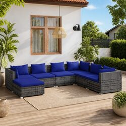 7-Piece Garden Lounge Set for Practical Outdoor Use