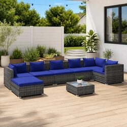 Practical 8 Piece Garden Lounge Set for Any Occasion
