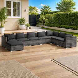 Ideal Outdoor Furniture: 8-Piece Lounge Set