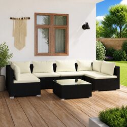 7 Piece Garden Lounge Set for Perfect Outdoor Use