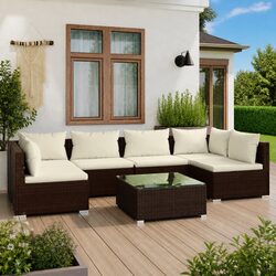Practical 7 Piece Garden Lounge Set for Outdoor Living