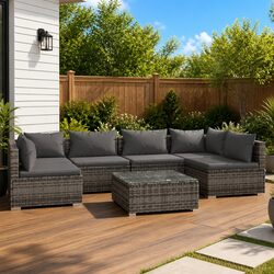 7-Piece Modular Garden Set for Patios and Backyards