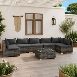Practical 8-Piece Garden Lounge Set for Your Patio