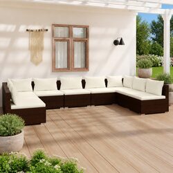 Versatile 9-Piece Garden Lounge Set for Any Space