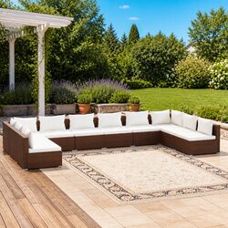 Versatile 10-Piece Garden Lounge Set for Any Outdoor Space