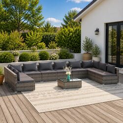 Practical 11-Piece Lounge Set for Your Outdoor Living