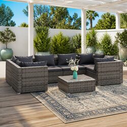 Versatile 7 Piece Garden Lounge Set for Your Outdoor Needs