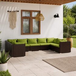 Practical 9-Piece Lounge Set for Your Outdoor Needs
