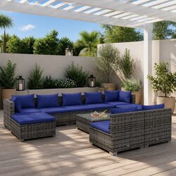 Practical 10-Piece Lounge Set for Your Outdoor Gatherings