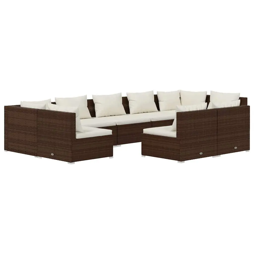 9 Piece Garden Lounge Set for Outdoor Use