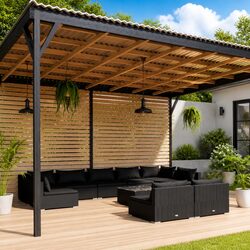 Versatile 10-Piece Outdoor Lounge Set for Any Space
