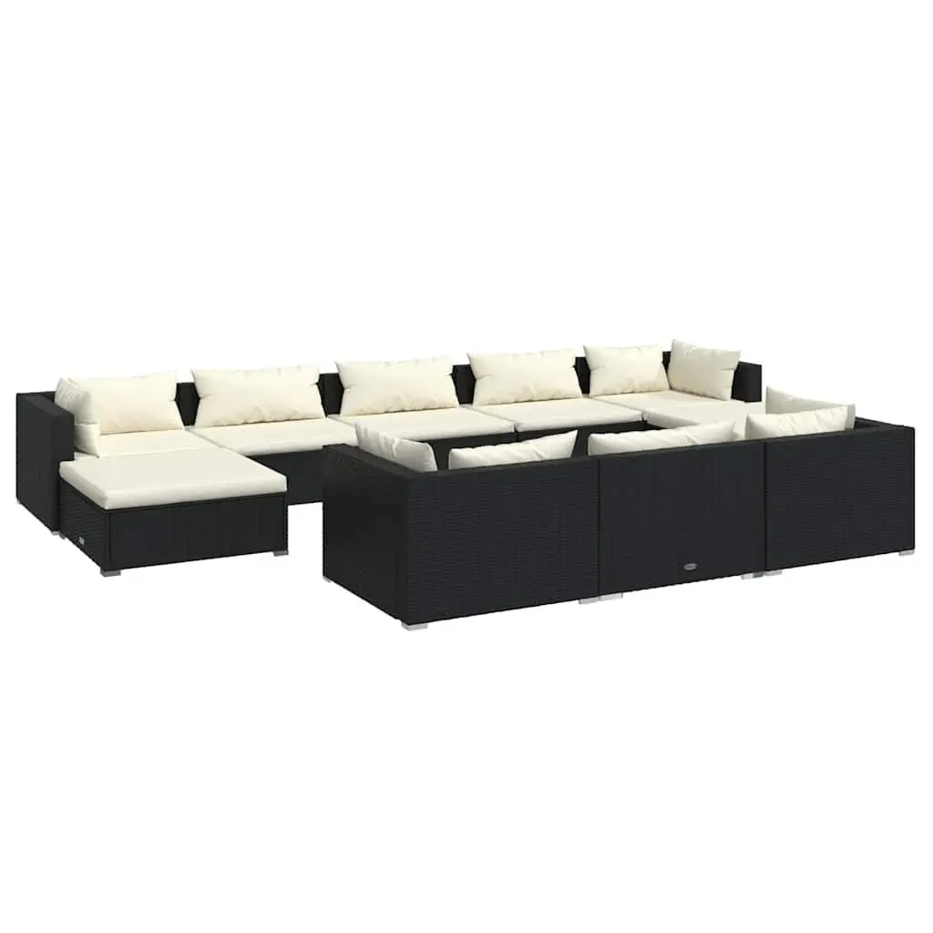 10 Piece Outdoor Lounge Set with Cushions