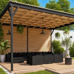 Practical 10-Piece Lounge Set for Outdoor Spaces