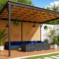 Practical 10 Piece Garden Lounge Set for Any Outdoor Space