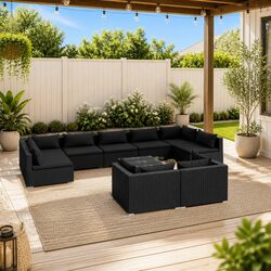 Practical 10 Piece Outdoor Lounge Set for Your Patio