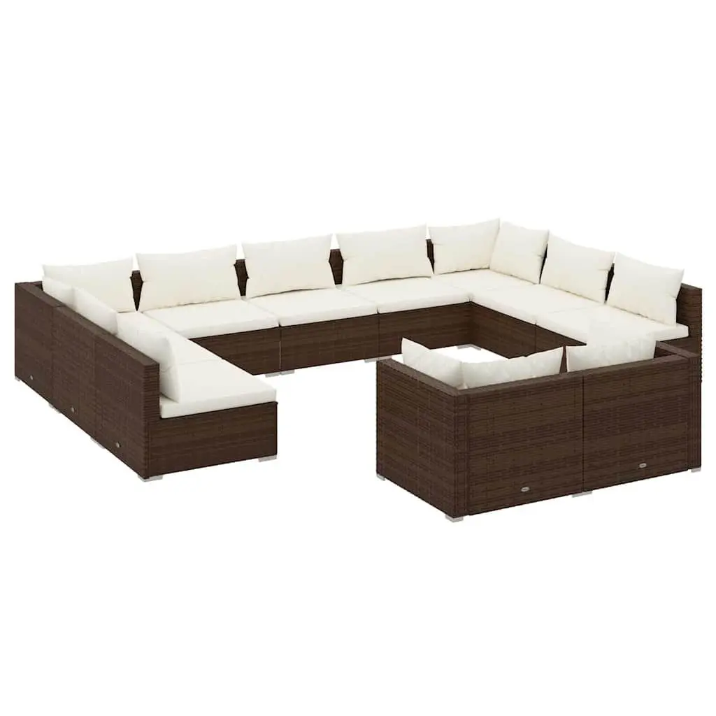 11 Piece Garden Lounge Set for Outdoor Spaces