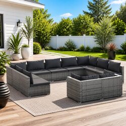 Practical 11-Piece Garden Lounge Set for Your Home