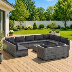 Versatile 12 Piece Outdoor Lounge Set for Any Space