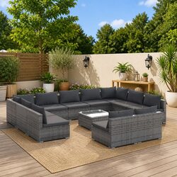 12 Piece Garden Lounge Set: Ideal for Outdoor Living
