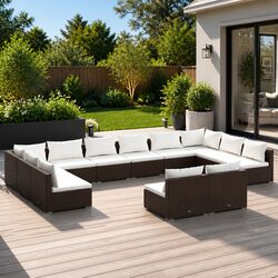 12 Piece Outdoor Lounge Set: Ideal for Relaxation and Entertaining
