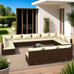 Practical 13-Piece Lounge Set for Outdoor Gatherings