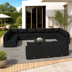 Versatile 14 Piece Garden Lounge Set for Outdoor Use