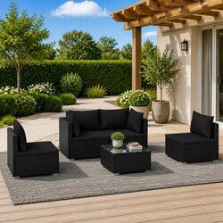 Versatile 5-Piece Garden Lounge Set for Relaxation Areas
